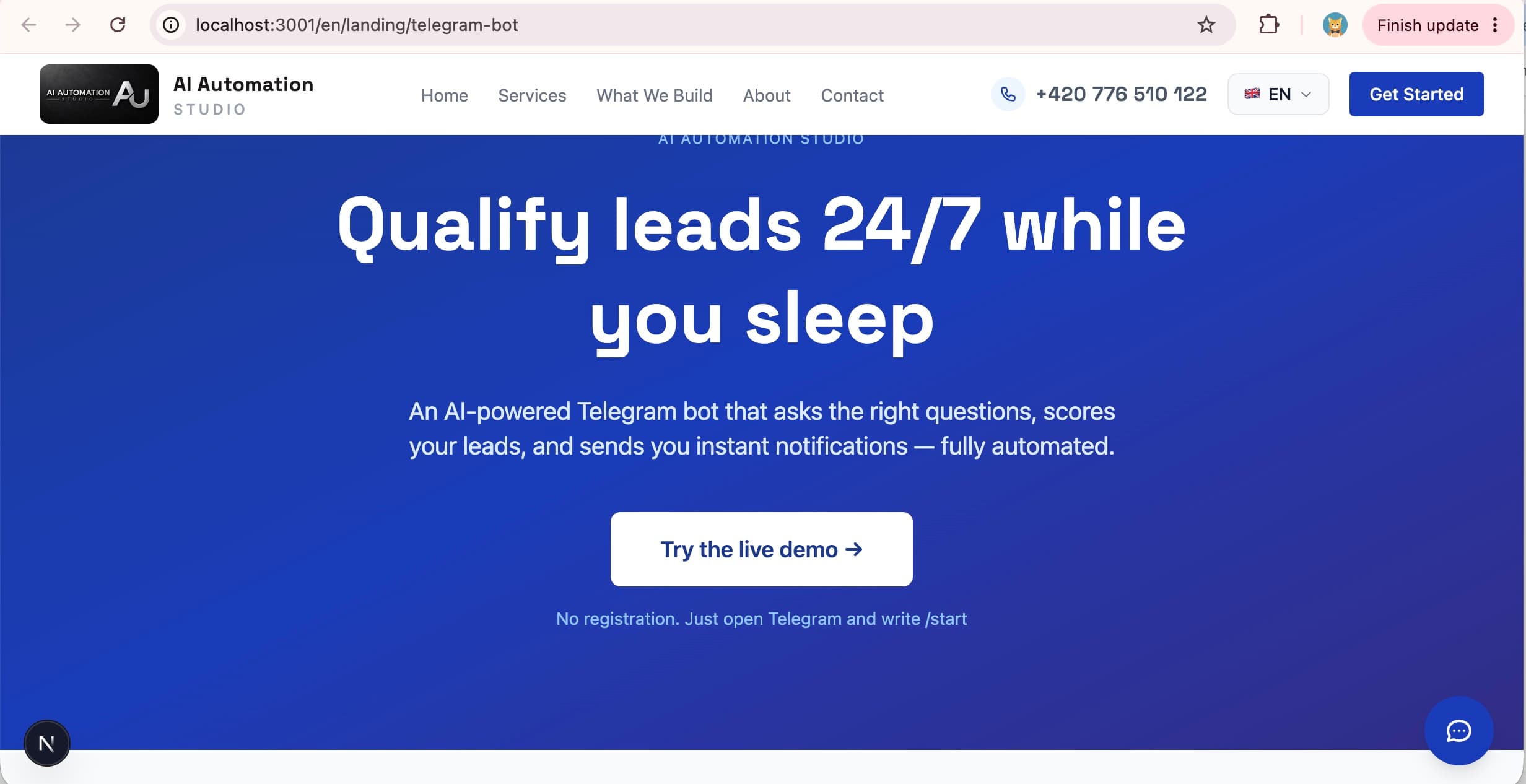 Landing Page